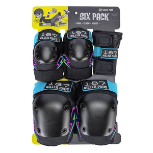 187 Killer Pads Electric Lightning Bolt Six Pack